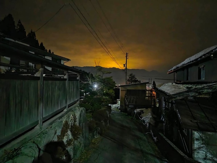 Dusk over the lane